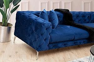 Canapea coltar Trendy Como Stanga Bleumarin (Albastru)