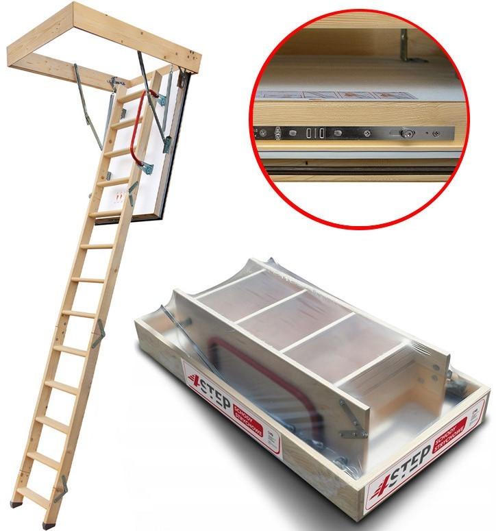 Scara mansarda 4STEP NORDIC 120x60x275