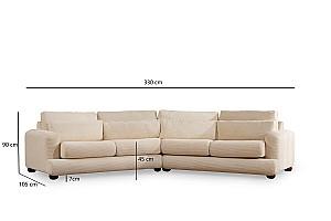 Canapea Trendy River 4 Bej