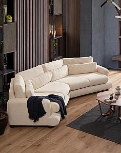 Canapea Trendy River 4 Stanga Bej
