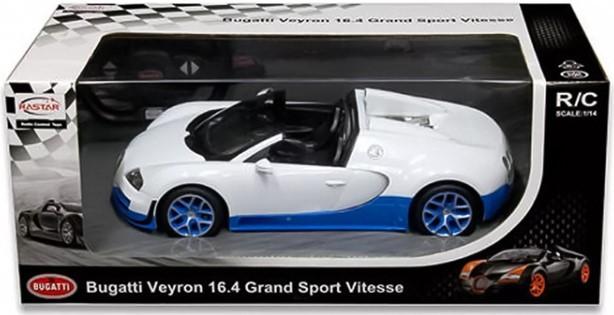 Jucarie teleghidata Rastar Bugatti Grand Sport Vitesse White/Blue (70400)