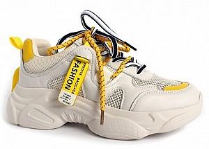 Adidasi femei NL  3167 Beige-yellow