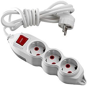 Prelungitor ORION 2m cu 3 prize impamantare/intrerupator Orion (0280051)