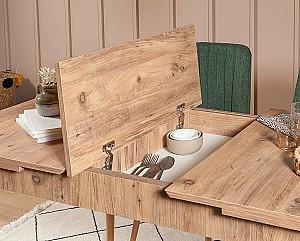 Set de masa si scaune Trendy Vina 1070 3 Pinul Atlantic (Maro)/Verde