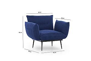Fotoliu Trendy Jax Solo Bleumarin (Albastru)