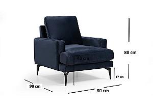 Fotoliu Trendy Papira Bleumarin (Albastru)