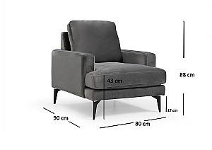 Fotoliu Trendy Papira Antracit (Gri)