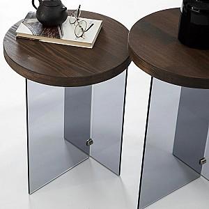 Masuta de cafea, reviste Trendy Serenity 2 Nuc (Maro)/Gri inchis