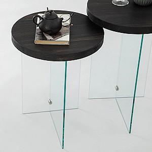 Masuta de cafea, reviste Trendy Serenity 2 Antracit (Gri)/Transparent