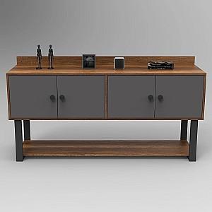 Comoda Trendy MN04-BA Nuc (Maro)/Antracit (Gri)