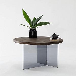 Masuta de cafea, reviste Trendy Serenity Nuc (Maro)/Gri inchis