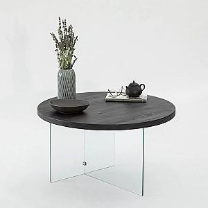 Masuta de cafea, reviste Trendy Serenity Antracit (Gri)/Transparent