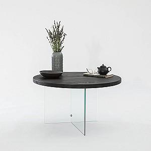Masuta de cafea, reviste Trendy Serenity Antracit (Gri)/Transparent