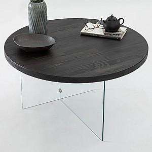 Masuta de cafea, reviste Trendy Serenity Antracit (Gri)/Transparent