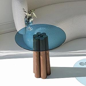 Masuta de cafea, reviste Trendy Thales Nuc (Maro)/Albastru