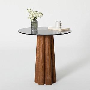 Masuta de cafea, reviste Trendy Thales Nuc (Maro)/Gri inchis