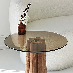 Masuta de cafea, reviste Trendy Thales Bronz/Nuc (Maro)
