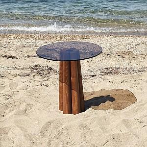 Masuta de cafea, reviste Trendy Thales Bronz/Nuc (Maro)