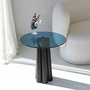 Masuta de cafea, reviste Trendy Thales Negru/Albastru