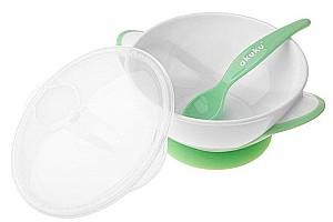 Farfurie Akuku A0504 White/Green