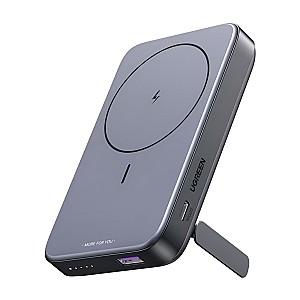 Acumulator extern Ugreen Foldable Kickstand Magnetic Wireless 10000mAh Space Gray