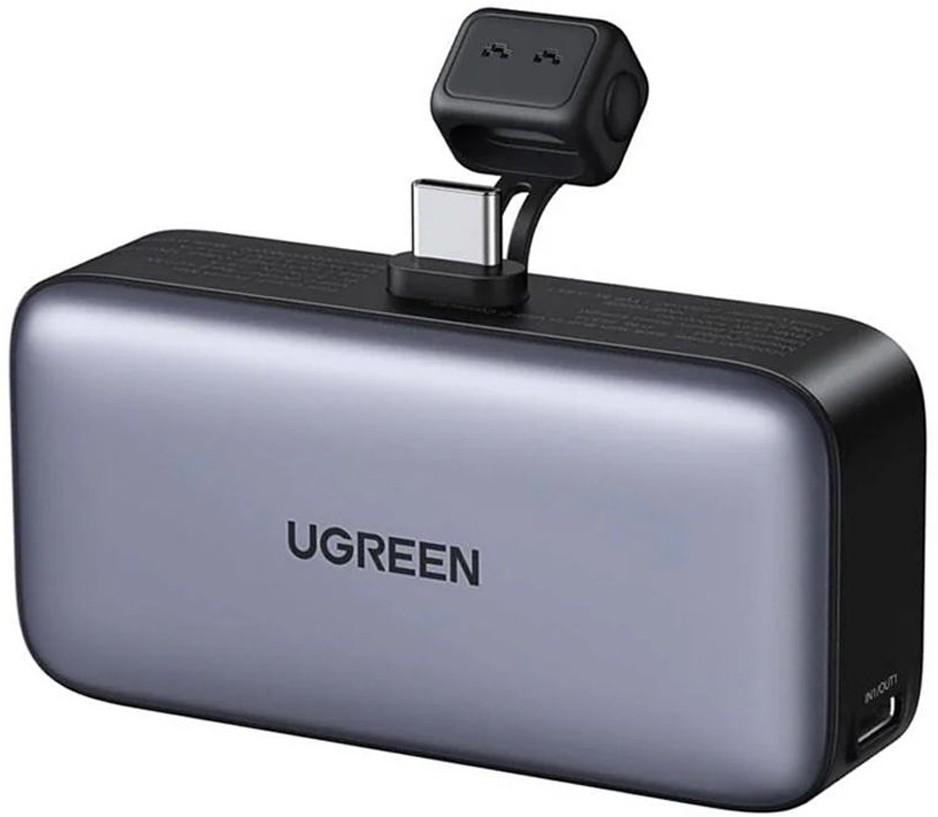 Acumulator extern Ugreen Nexode Mini with Foldable Stand 5000mAh Grey