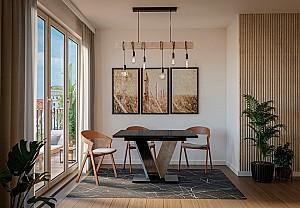 Masa Prospero Viney (Black Gloss/Stone)
