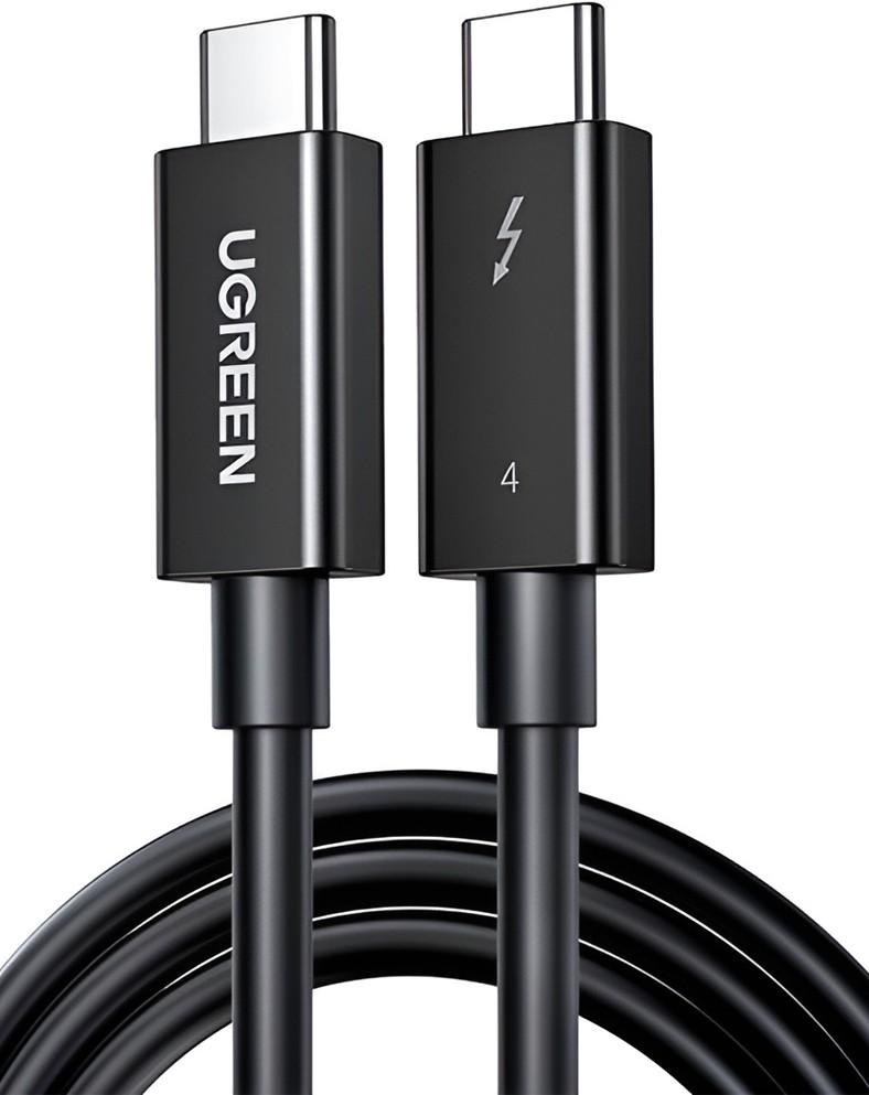 USB сablu Ugreen US501 Type-C to Type-C Thunderbolt 4 40Gbps Black