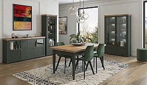 Masa Helvetia Evora №92 (Green/Lefkas Oak)