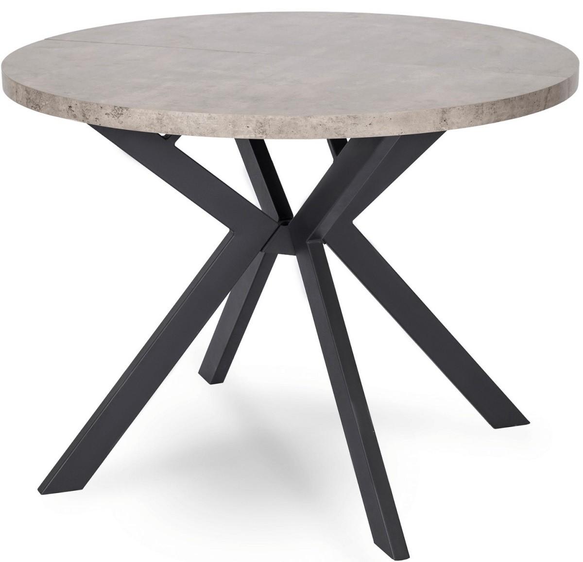 Masa Mebel Elite Lukas 250 Beton (Gri)/Negru