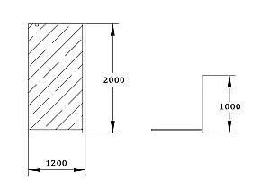 Paravan de dus VLM H200 Chrome Matt