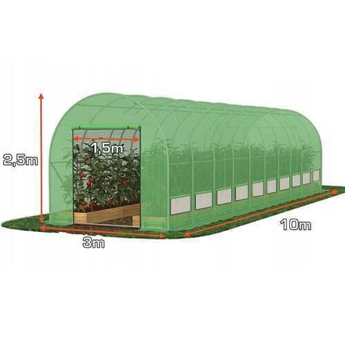 Seră de tip tunel Tehno Ms 10x4x2.5m