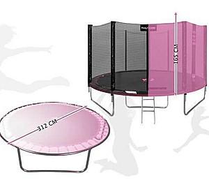 Trambulina Thunder Pro 312cm plasă externă  Pink