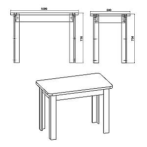 Masa KompaniT KS-6 Stejar sonoma