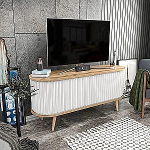 Tumba pentru televizor Trendy Stor Oud Stejar (Bej)/Alb