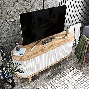 Tumba pentru televizor Trendy Stor Oud Stejar (Bej)/Alb