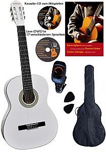 Chitara clasica Clifton Valesca 4/4 White Set