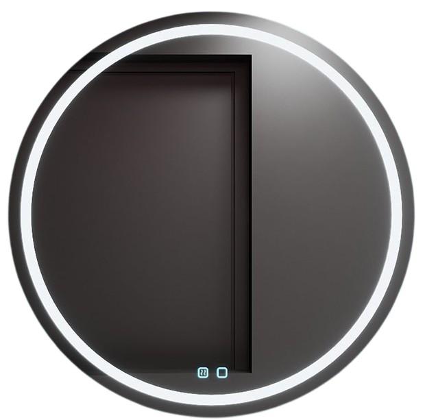 Oglindă Bayro Elipso rotundă 800x800 LED touch cu dezaburire