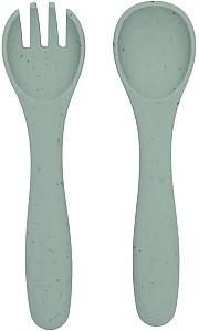 Set de tacimuri Kikka Boo Platinum Silicone Sage (2 elemente)
