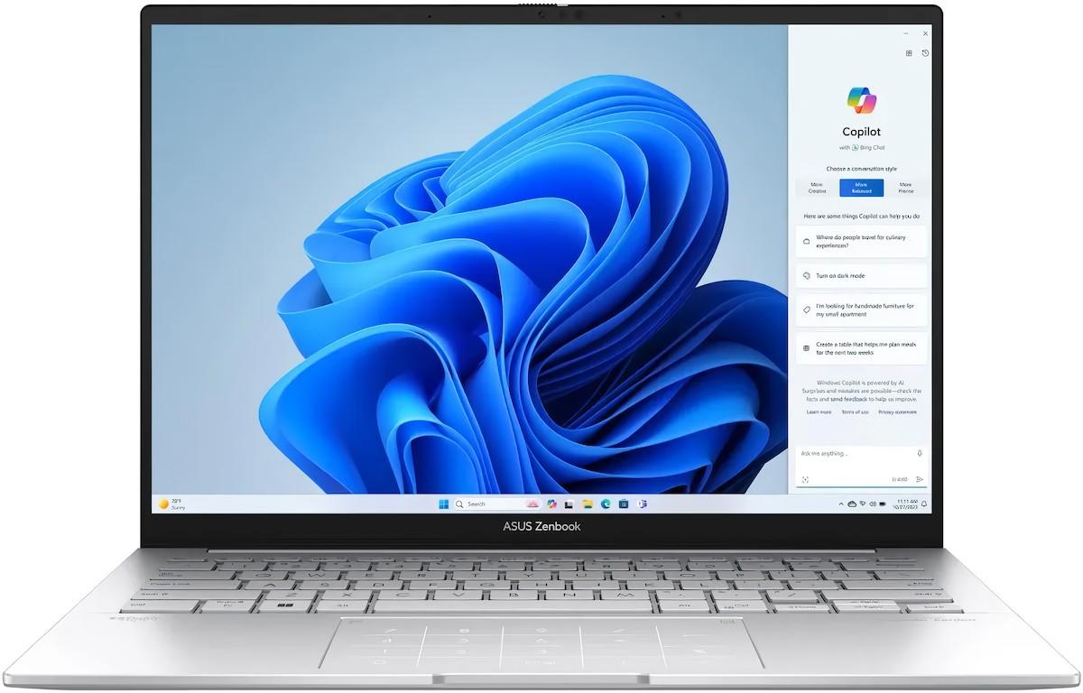 Laptop Asus ZenBook 14 Foggy Silver (UX3405CA-QL549)