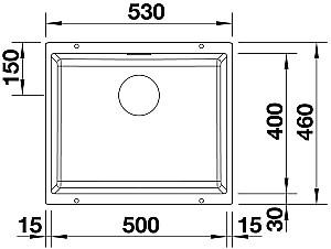 Chiuveta de bucatarie Blanco Subline 500-U (523439)