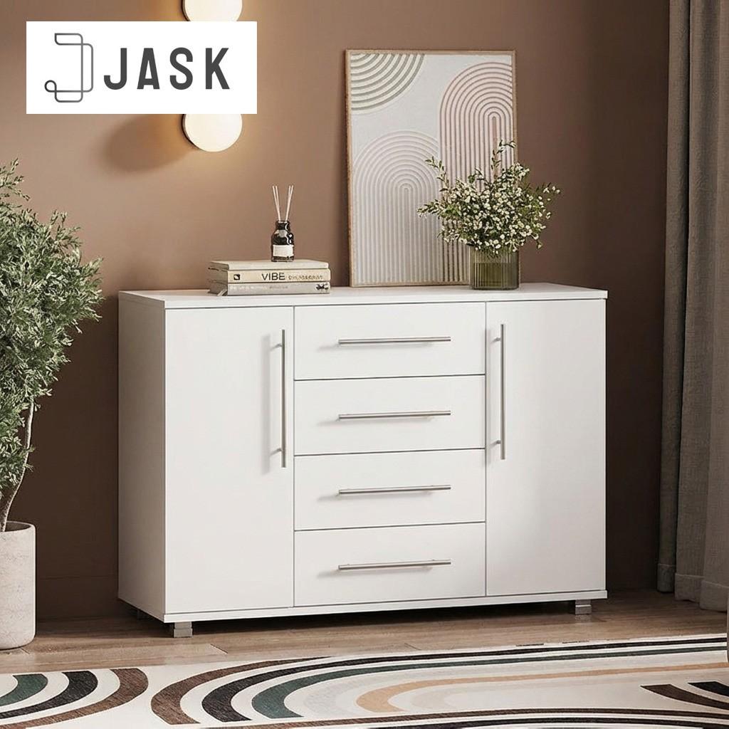 Comoda Jask Corina 4S Alb