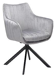 Scaun Signal Azalia Velvet Gri/Negru
