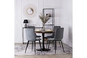 Scaun Mebel Elite Robin Gri/Negru