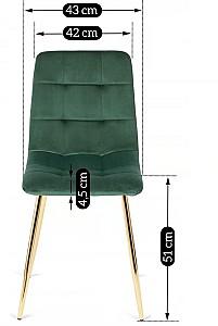Scaun Mebel Elite York Verde/Auriu