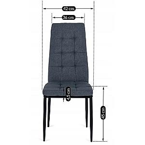 Scaun Mebel Elite Tex Gri Inchis/Negru