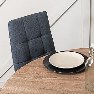 Scaun Mebel Elite Tex Gri Inchis/Negru