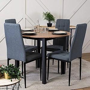 Scaun Mebel Elite Tex Gri Inchis/Negru