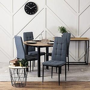 Scaun Mebel Elite Tex Gri Inchis/Negru