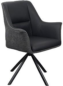 Scaun DP Blum Piele+Stofă Black